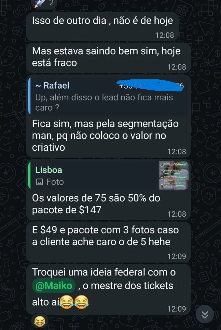 Depoimento de aluno — conversa sobre estratégia